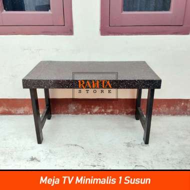 KT92-Meja Minimalis 1 Susun Meja Rakit/Meja TV Minimalis HITAM
