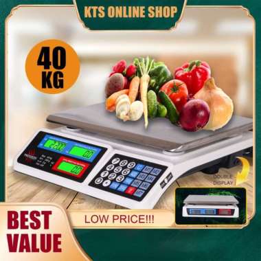 Timbangan Buah Digital 40KG/ Digital Computing Scale 40kg Double Displ