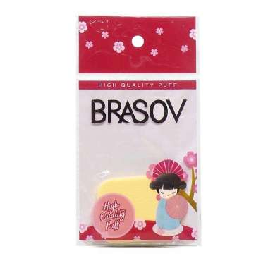 BRASOV Spons Bedak Bulat Tebal | Spons Bedak Petak | Spons Bulat Tipis | Sponge Puff Make Up Brasov 