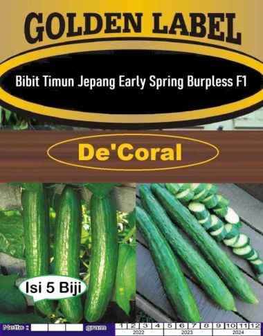 Bibit Timun Jepang Early Spring Burpless F1|Benih Timun Jepang|Ketimun