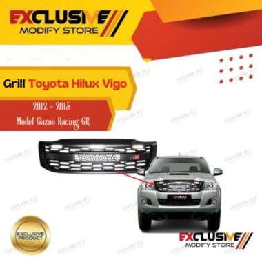 TOYOTA HILUX VIGO VNT 2012-2015 DRL LED GRILLE MODEL GAZOO GR RACING