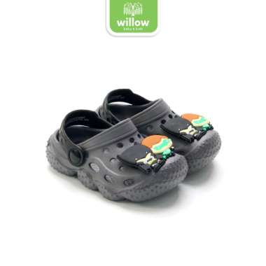 Sepatu Sandal Anak - Zandilac CH930069LB Justice League Abu Tua