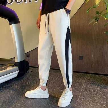 GERALD-Celana Jogger Excel SweatpantS Training Pria Celana Panjang XL Putih