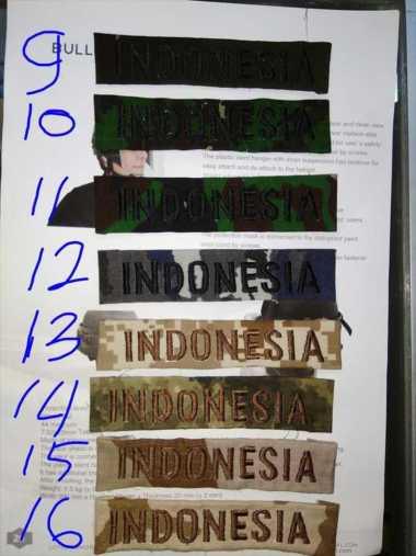 Patch custom nama - hitam