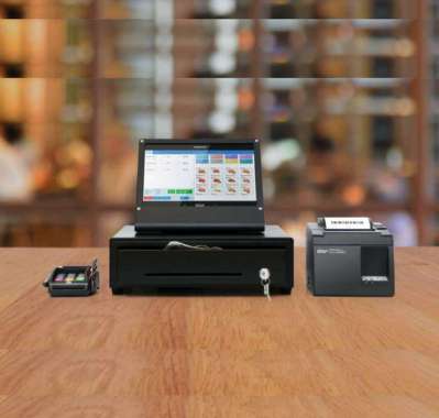 Pos Mesin Kasir Tab - Tablet Android + Printer + Cash Drawer Terbaru Samsung 10 inch