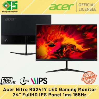 LED Gaming Monitor 24 Inch Acer Nitro RG241Y FullHD IPS Flat 1ms 165Hz