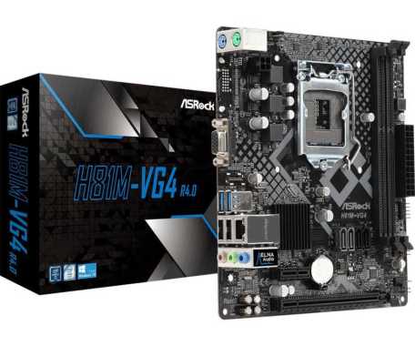 MOTHERBOARD ASRock H81M-VG4 R4.0 / MOTHERBOARD H81 Socket 1150