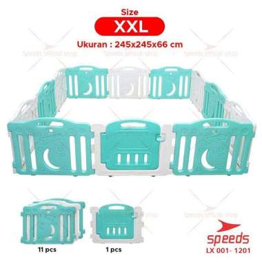 Siya ✨Free Bubblewrap Pagar Anak Bayi Speeds Lx 001-1201 Pagar Set Playground Pagar Mainan Anak Play