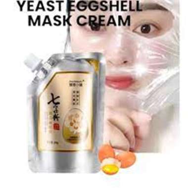 Moisturizing Yeast Eggshell Mask Cream (masker wajah telur) MASKER PEEL OFF VIRAL COD READY STOCK