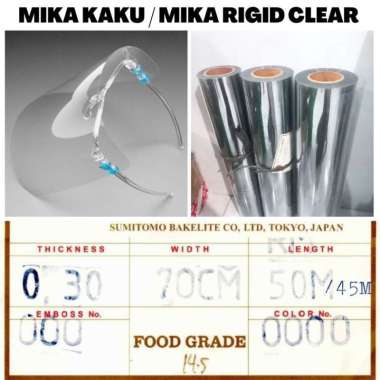Plastik Mika Kaku 0,30mm Lebar 70cm Food Grade Harga Per 1m