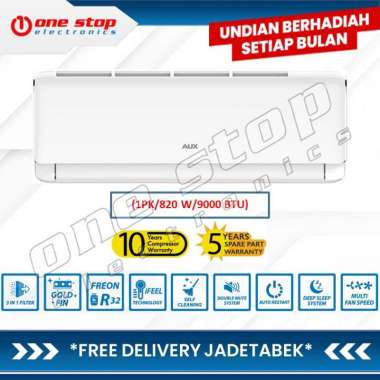 [GARANSI RESMI] AUX BEST 09 QCR3 / 09A4 QCR3 AC Split Standart Series R32 1PK