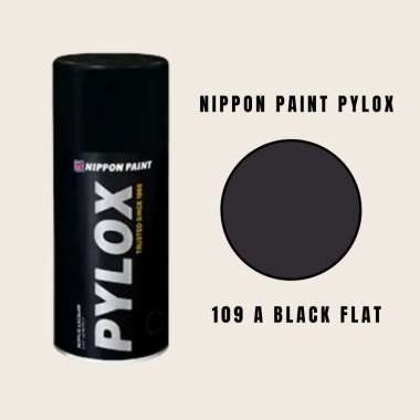 Cat Semprot PYLOX Nippon Paint 109A Black Flat (Primer/Surfacer)