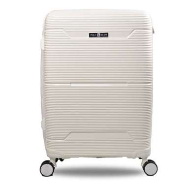 Koper Hardcase Kabin PP Polo Team size 20 Inch - 9909 MilkyWhite