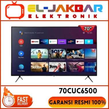 Led Tv Coocaa 70cuc6500 70 inch Smart android Tv cuc6500 4k Garansi R