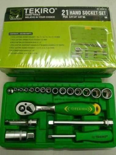Kunci Shock Tekiro 1Set 21 Pcs Box Plastik (Termurah)