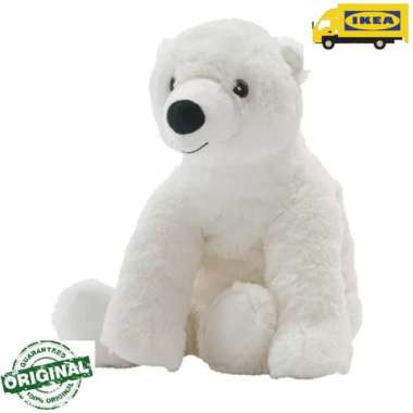 ORI lKEA Boneka Beruang Kutub 29cm - Putih