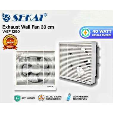 Sekai Exhaust Wall Fan 30cm 12" WEF 1290 / Exhaust Fan 12 Inch Sekai wef1290