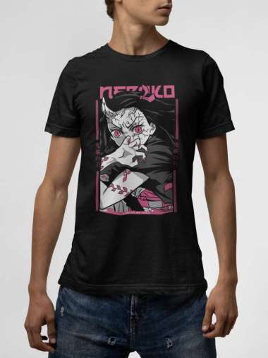 Baju Pria | Kaos Anime | Demon Slayer | Nezuko| 7 | L