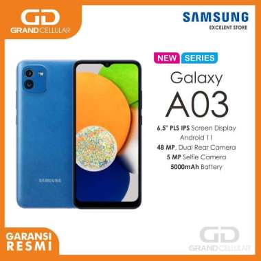 Samsung Galaxy A03 GARANSI RESMI 4/64 GB BLUE
