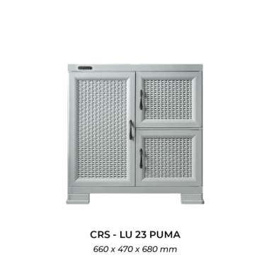 Napolly Lemari Rotan 2 susun Minimalis