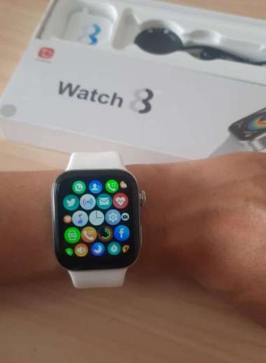 Smartwatch Series 8 Hiwatch i8 Pro Max Original Putih