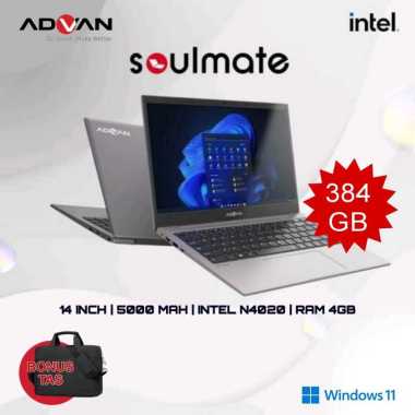 Advan Soulmate Laptop 4/384 GB Windows 11 Garansi Resmi