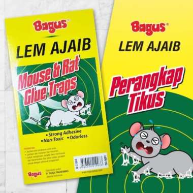 BAGUS LEM PERANGKAP TIKUS PAPAN SUPER LENGKET PANJANG AMPUH RAT CAT KUCING TRAP TANPA BAU PERLENGKAP