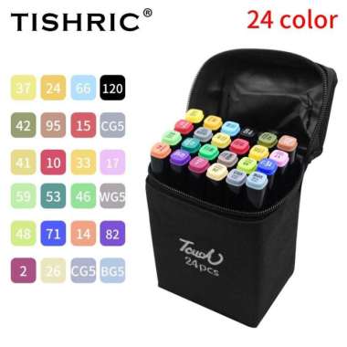 80 Pcs Spidol Sepidol Gambar Warna Warni 1 Set Lengkap Murah Art Anak 24 Warna