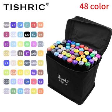 80 Pcs Spidol Sepidol Gambar Warna Warni 1 Set Lengkap Murah Art Anak 48 Warna