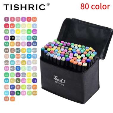 80 Pcs Spidol Sepidol Gambar Warna Warni 1 Set Lengkap Murah Art Anak 80 Warna
