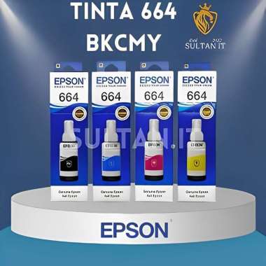 Tinta Epson 664 Original Refill Ink For L110, L120, L210 BOX HITAM