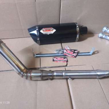 KNALPOT FANS RACING NINJA 250FI NINJA 250 KARBOU R25 MT25 CBR250RR Z250 Slincer saja