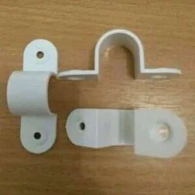Klem Pipa Listrik Conduit 20 mm Putih