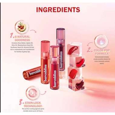 BNB barenbliss Peach Makes Perfect Lip Tint Korea Lip Gloss-24H Moisturizing 06 Brave Enough