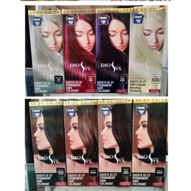 Diosys Cat Rambut EE-ZY Color Set 100ml //READY STOCK dark brown