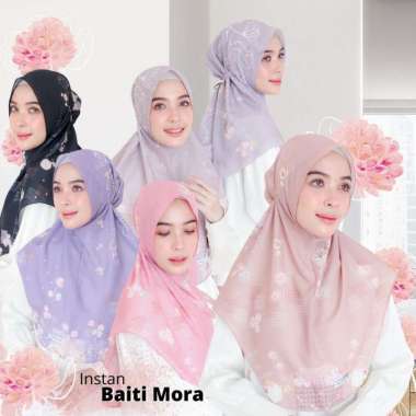 Hijabwanitacantik - Instan Baiti Mora Series | Hijab Instan | Jilbab Instan Pink