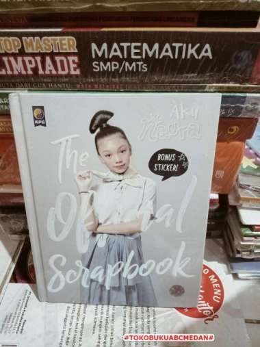 BUKU AKU NAURA THE OFFICIAL SCRAPBOOK BONUS STICKER