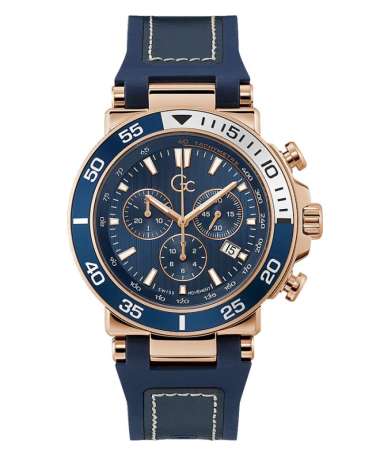 GC Z14008G7MF - GC One Sport Chrono Blue Flexstrap Men's Watch Original