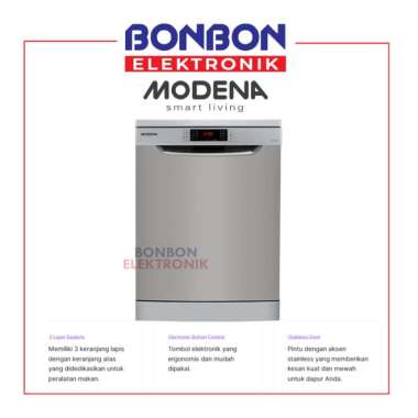 MODENA Built-in Dishwasher WP 7121 S / WP7121S Mesin Pencuci Piring