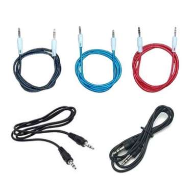 Kabel AUX Jack Male 1 in 1 3.5mm HP Android Samsung Asus Speaker 1 in 1