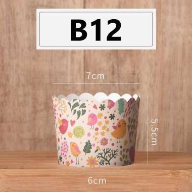 aiGooTan - ALAS CUP CAKE (ISI 10) - Kertas Muffin Paper Cupcake Kue Bolu Roti Wadah Tempat Murah Med