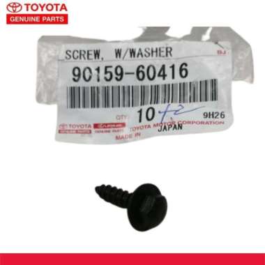 BAUT TOPI DRAT KASAR COROLLA ORI TOYOTA 90159-60416 Black