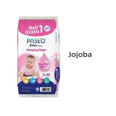 Paseo Baby Wipes Tissue Basah Bayi Beli 1 Gratis 1 jojoba
