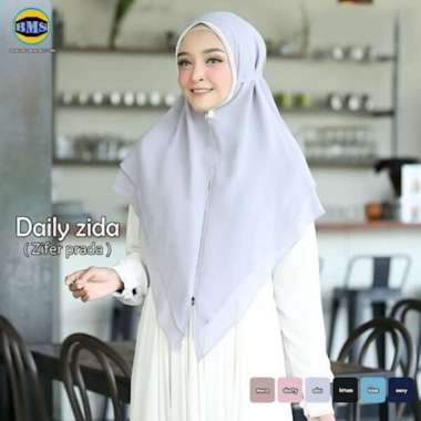 KHIMAR SYARI CERUTY BERGO DAILY ZIDA KERUDUNG HIJAB JILBAB BERGO ABU