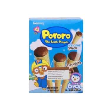 Pororo Ice Cone Snack / Snek Korea / Ice Cream Cone Snack Chocolate