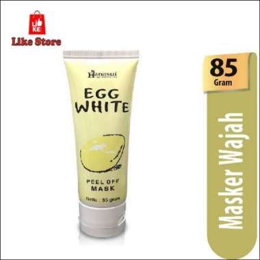 HANASUI EGG WHITE PEEL OFF MASK 80G / MASKER WAJAH