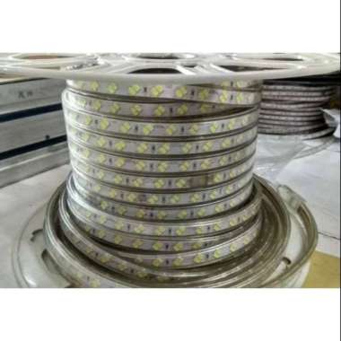 Lampu selang led strip meteran 2 mata 5730 super terang lampu plafon semukuning warmwhite