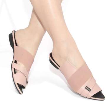 SENDAL WANITA SLIP ON SANDAL TEPLEK CEWEK KOREAN STYLE FASHION JD07 40 Salem