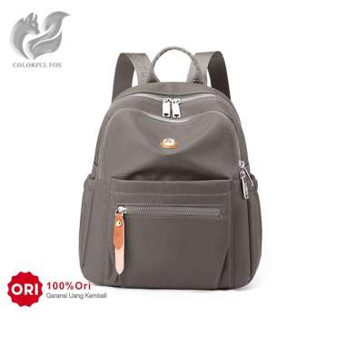 2210 Tas Ransel Wanita Backpack Wanita Remaja Tas Anti Air BAEOS Fossil Gray