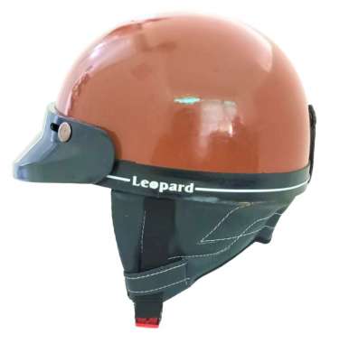 Helm Dewasa Glossy Chips Leopard Pet
